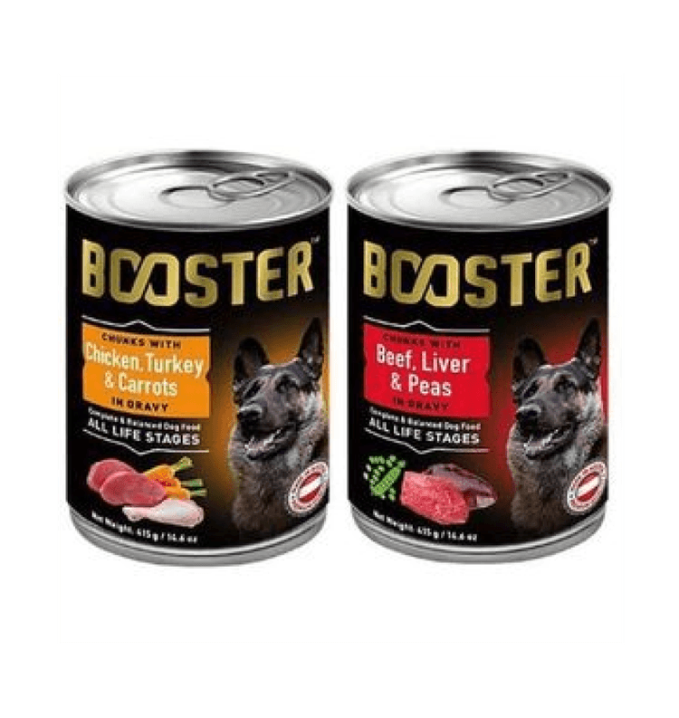 Booster Chuncks in Gravy Chicken.